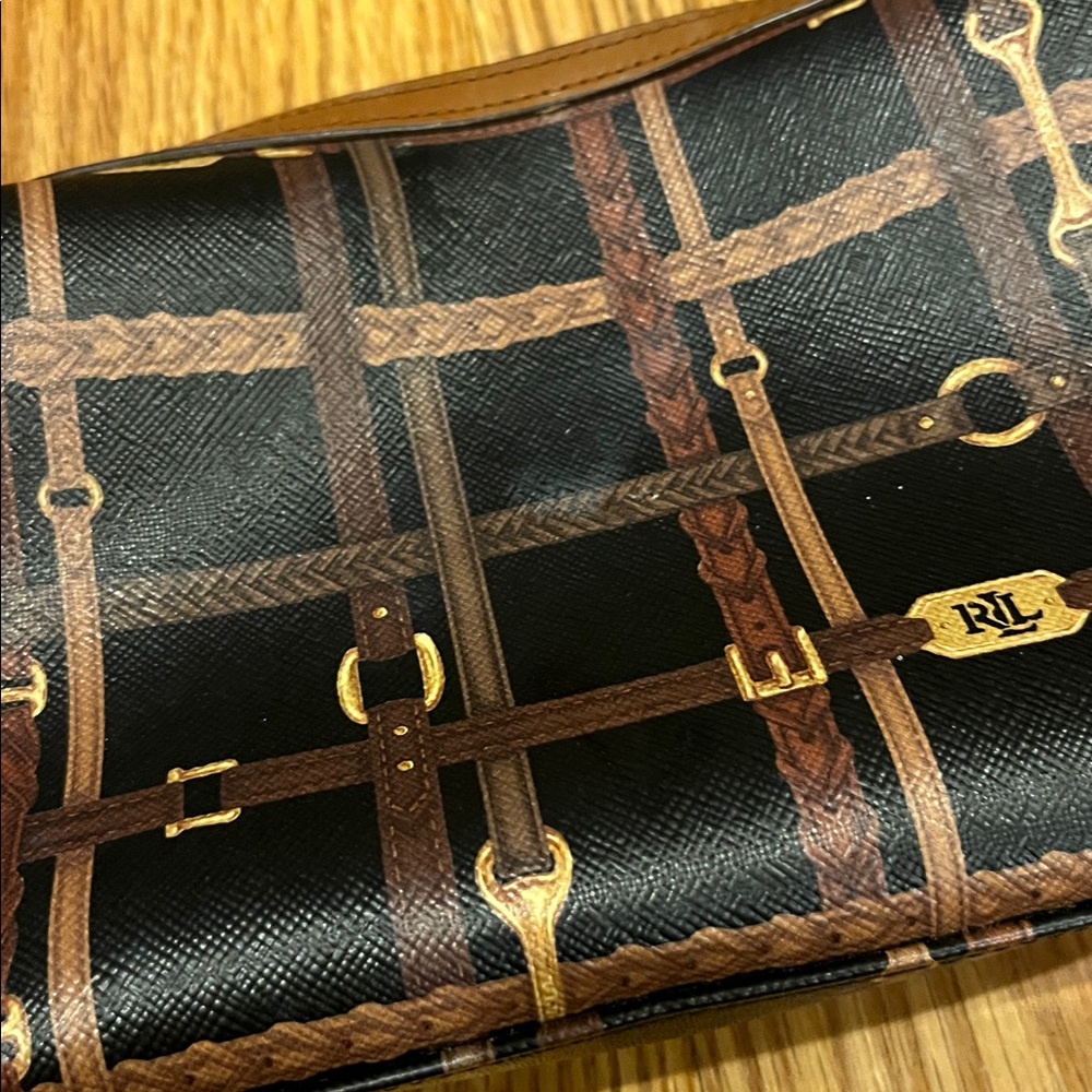 Lauren Ralph Lauren Horse-bit Makeup Case Wristlet - Picture 4 of 11